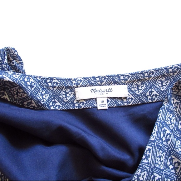 Madewell Blue Silk Mini Skirt - Picture 6 of 6